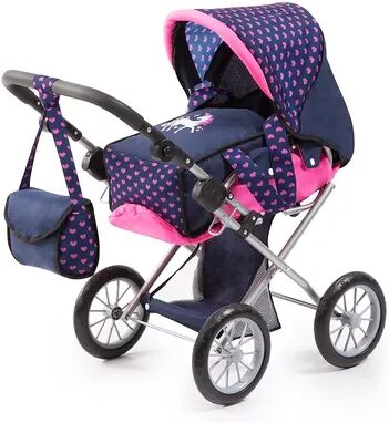 Bayer Baby Doll City Star Pram Stroller, Multicolor