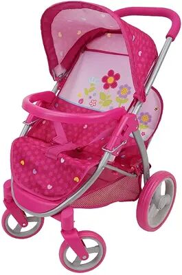 509 Crew Garden Twin Doll Pretend Play Stroller, Multicolor