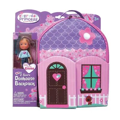 Neat-Oh! Everyday Princess ZipBin Doll Dollhouse Backpack & Doll Set, Multicolor