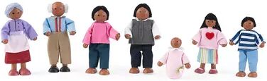 KidKraft 7-pc. African American Family Doll Set, Multicolor