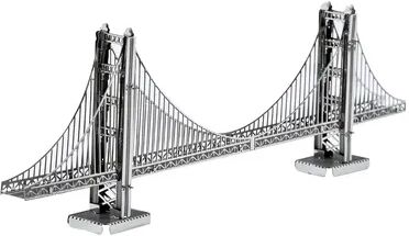 Kohl's Metal Earth 3D Laser Cut Model Golden Gate Bridge Kit by Fascinations, Multicolor