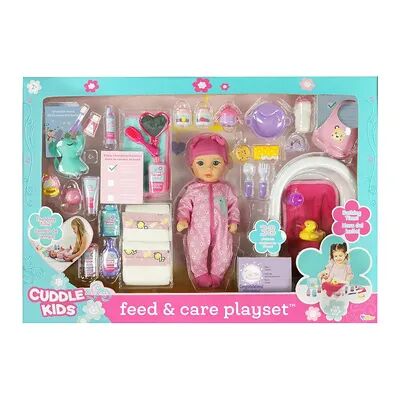 New Adventures Little Darlings Baby Doll Feed & Care Deluxe Playset with 15in. Baby Doll & 35 Accessories, Multicolor