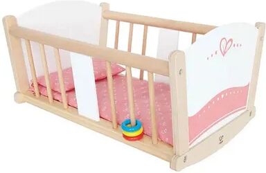 Hape Kids Wooden Rock-A-Bye Pretend Play Sturdy Baby Doll Cradle Toy Furniture, Not Applic