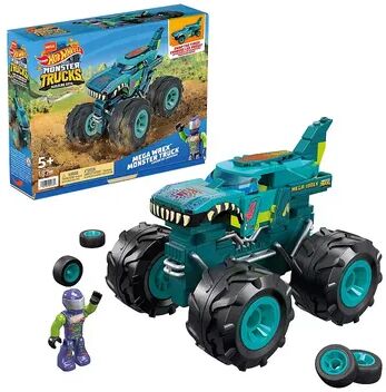 Mega Bloks Mega Hot Wheels Mega Wrex Monster TruckConstruction Set, Building Toys for Kids, Construx