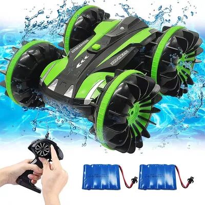 VOLANTEXRC Amphibious Reversible All Terrain Remote Control Stunt Car, Green