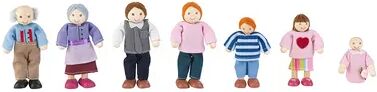 KidKraft 7-pc. Caucasian Family Doll Set, Multicolor