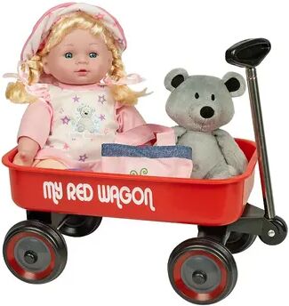 Kid Concepts Baby Doll With Wagon Playset, Multicolor