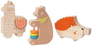 Manhattan Toy Musical Forest Trio 3-Piece Wooden Toy Set, Multicolor