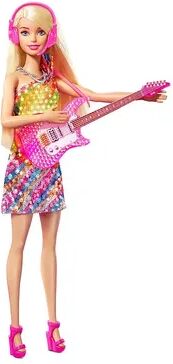 Barbie Big City, Big Dreams Malibu Roberts Rocker Fashion Doll and Music Accessories Set, Multicolor