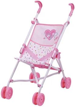 Hauck Love Heart Pretend Play 18 inch Baby Doll Umbrella Stroller, Multicolor