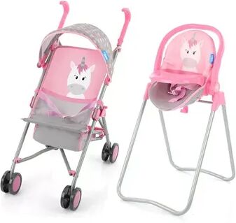 Hauck Unicorn Toy Doll Stroller & Care Set, Multicolor