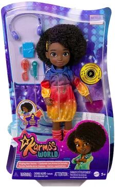 Mattel Karma’s World Singing Doll with Music Accessories and Collectible Record, Multicolor