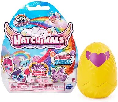 Hatchimals Colleggtibles Family Surprise with 1 Little Kid or 2 Babies Characters, Multicolor