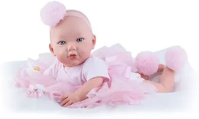 Ann Lauren Dolls Little Princess Ballerina Reborn Baby Doll, Pink