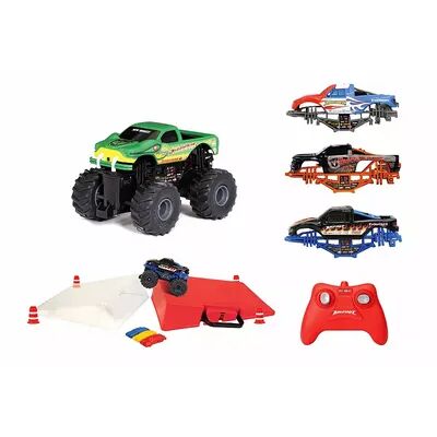 New Bright 1:43 Remote Control Monster Truck RC Car 4-in-1 Ramp Set, Multicolor