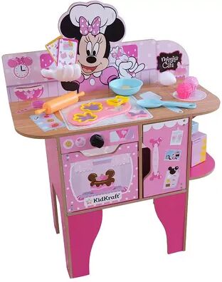 KidKraft Disney's Minnie Mouse Wooden Bakery & Café Toddler Play Kitchen with 18 Accessories by KidKraft, Multicolor