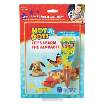 Educational Insights Hot Dots Jr. Let's Learn the Alphabet Interactive Book & Pen Set, Multicolor