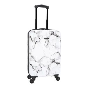 Prodigy Resort 20-Inch Carry-On Fashion Hardside Spinner Luggage, White, 20 Carryon