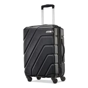 American Tourister Burst Trio Max Hardside Spinner Luggage, Black, 24 INCH