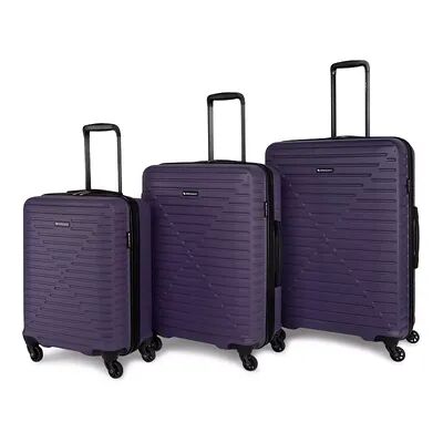 Swiss Mobility DCA Collection 3-Piece Hardside Spinner Luggage Set, Purple, 3 Pc Set