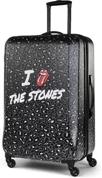 The Rolling Stones Paint it Black Collection Hardside Spinner Luggage, Multicolor, 28 INCH