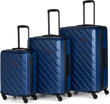 Swiss Mobility AHB Collection 3-Piece Hardside Spinner Luggage Set, Blue, 3 Pc Set