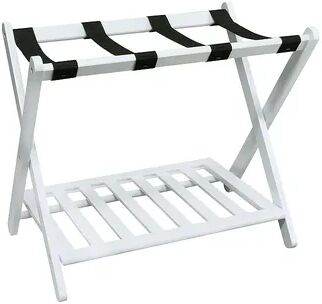 Casual Home Luggage Rack, White