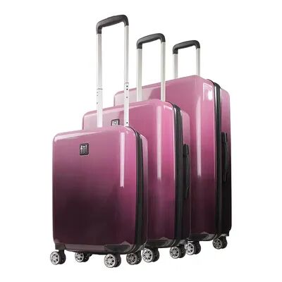 ful Impulse 3-Piece Hardside Spinner Luggage Set, Pink, 3 Pc Set