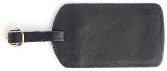 Royce Leather Handcrafted Luggage Tag, Black