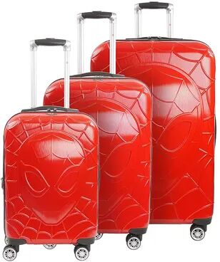 ful Marvel Spider-Man 3-Piece Hardside Spinner Luggage Set, Red, 3 Pc Set