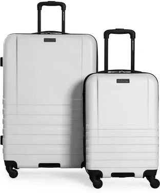 Ben Sherman Hereford 2-Piece Hardside Spinner Luggage Set, White, 2 Pc Set