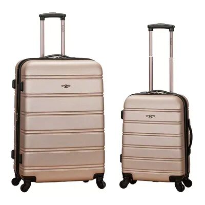 Rockland 2-Piece Hardside Spinner Luggage Set, Multicolor, 2 Pc Set