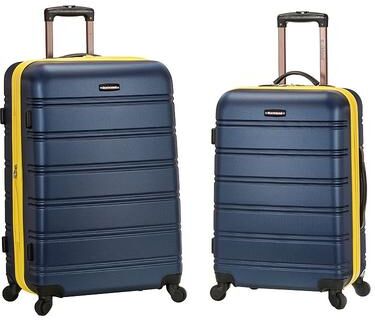 Rockland 2-Piece Hardside Spinner Luggage Set, Blue, 2 Pc Set