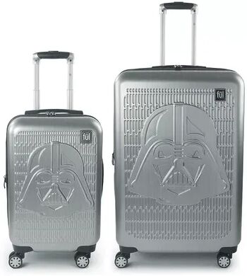 FUL Star Wars Darth Vader Embossed 2-Piece Hardside Spinner Luggage Set, Grey, 2 Pc Set