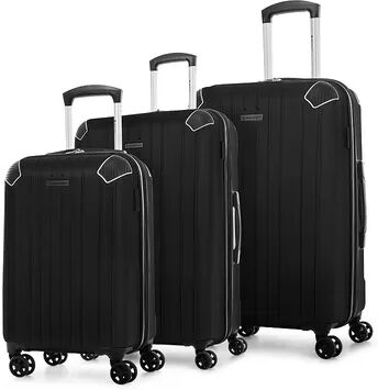 Swiss Mobility PVG Hardside 3-Piece Spinner Luggage Set, Black, 3 Pc Set