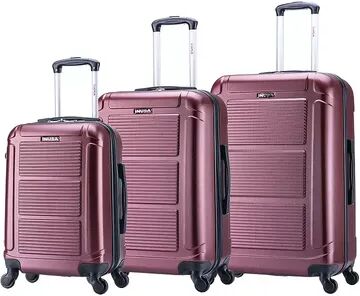 InUSA Pilot 3-Piece Hardside Spinner Luggage Set, Multicolor, 3 Pc Set