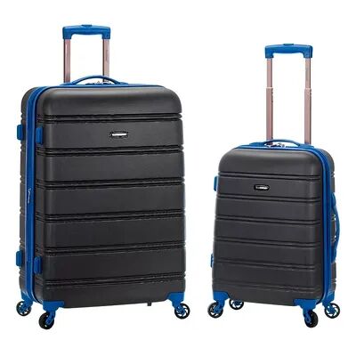 Rockland 2-Piece Hardside Spinner Luggage Set, Grey, 2 Pc Set