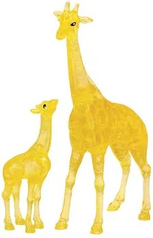 University Games 3D Crystal Puzzle - Giraffe and Baby 38-Pieces, Multicolor