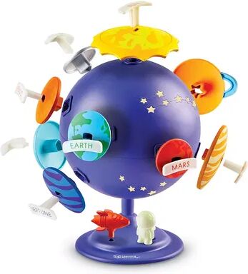 Learning Resources Solar System Glow-in-the-Dark Puzzle Globe, Multicolor