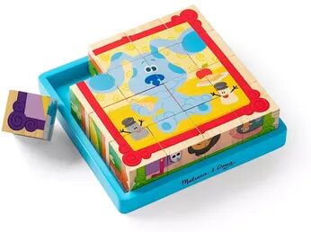 Melissa & Doug Blue's Clues & You Wooden Cube Puzzle, Multicolor