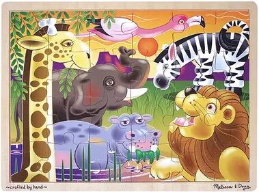 Melissa & Doug African Plains Jigsaw Puzzle, Multicolor