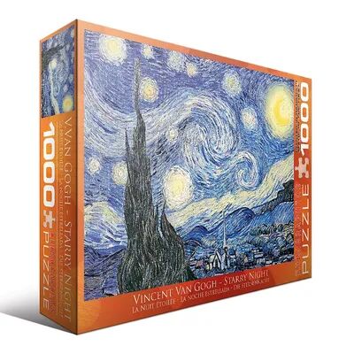 Eurographics 1000-pc. Vincent Van Gogh Starry Night Jigsaw Puzzle, Multicolor