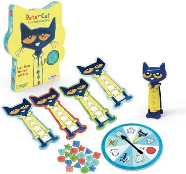 Educational Insights Pete the Cat I Love My Buttons Game, Multicolor