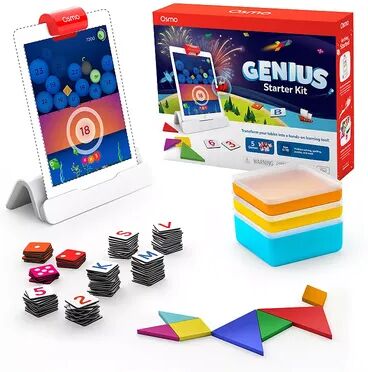 Osmo STEM Genius Starter Kit for iPad with 5 Hands-On Learning Games, Multicolor