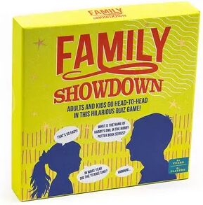 Professor Puzzle Family Showdown Trivia Card Game, Multicolor