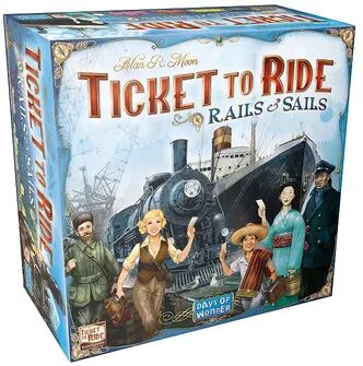 DAYS OF WONDER Ticket to Ride: Rails & Sails Game, Multicolor