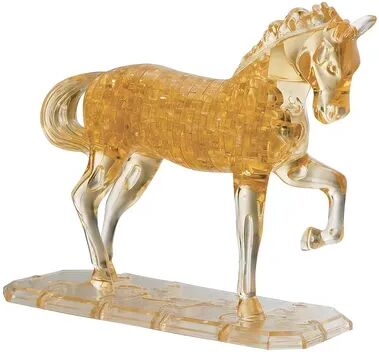 BePuzzled Deluxe 3D Crystal Horse Puzzle, Multicolor