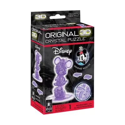 University Games 3D Crystal Puzzle - Disney's Minnie Mouse, 2nd Edition 42-Pieces, Multicolor