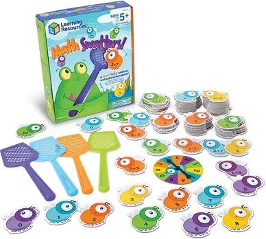 Learning Resources Math Swatters Addition & Subtraction STEM Early Education Game, Multicolor