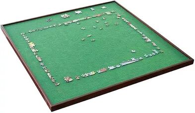 Bits and Pieces Square 1500 Piece Jigsaw Puzzle Board Spinner, 34 Inch Surface, Green